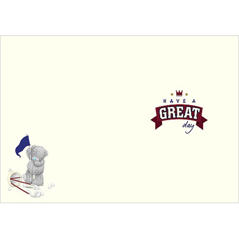 Golf Crazy Me To You Bear Fathers Day Card Extra Image 1